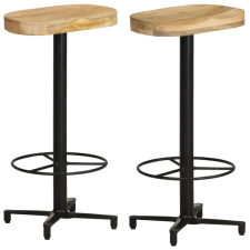 2 db tömör mangófa bárszék 76 cm bútor