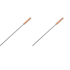 2 db Vaggan grillnyárs készlet, fém/fa, 48 cm, fekete/barna kerti sütés és főzés