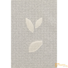  (2 méret 2 szín) 7017 levél mintás voile fényáteresztő függöny-Ekrü lakástextília