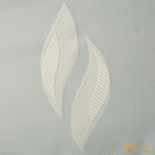  (2 méret 3 szín) Levélmintás sherly voile függöny-300-ekru lakástextília