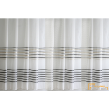  (2 méret 3 szín) Vízszintes csíkos modern fényáteresztő nyírt voile 210-02 lakástextília