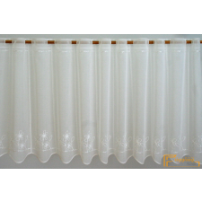  (2 méret) Fehér mintás vitrage függöny-45 lakástextília