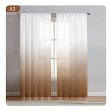  2 Paneles Függöny -Kávé színben 132x213 cm UN04758-g lakástextília