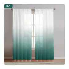 2 Paneles Függöny -Zöld színben 132x183 cm UN04758-b lakástextília
