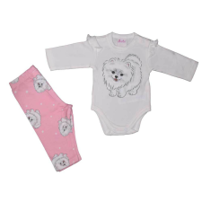  2 részes kislány szett cuki Spitz mintával gyerek ruha szett