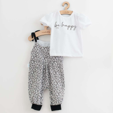  2 részes nyári kislányos együttes New Baby Be Happy, vel. 62 (3-6 h)