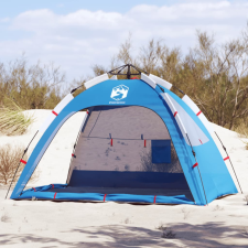  2 személyes azúrkék vízálló gyorskioldó strandsátor sátor