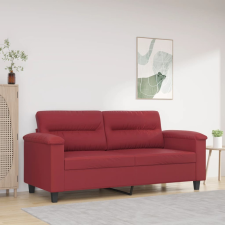  2 személyes bordó színű műbőr kanapé 140 cm bútor