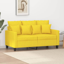  2 személyes világossárga szövet kanapé 120 cm bútor