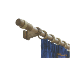  (2 szín 3 méret) Tömörfa karnis szett szimpla-Rustical-150cm karnis, függönyrúd