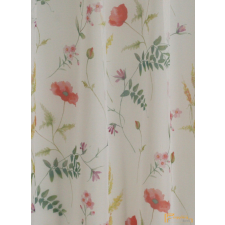  (2 szín) Mezei virágos fényáteresztő-5254-01-Piros lakástextília