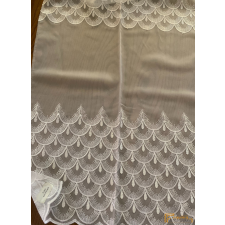  (2 szín) TUNA hímzett függöny - Fehér 310 cm lakástextília