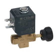  2 utas mágnesszelep CEME ø 1/4&quot; 230V kávéfőző kellék