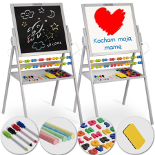  2az1-ben mágneses krétatábla Ricokids szürke kreatív és készségfejlesztő