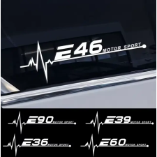  (2db) BMW E46 E90 E91 E60 E61 oldalablak matrica felirat E60 autó dekoráció