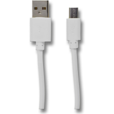 2go USB Lade-/Datenkabel USB-A - Micro-USB  1m  Nylon  weiß (795202) kábel és adapter
