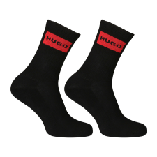 2PACK fekete hosszú HUGO zokni (50510640 001) M férfi zokni