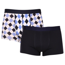 2PACK Férfi boxeralsó Molvy többszínű (MP-1069-BEU) M férfi alsó