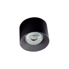 2R LED FTS R1605 7W felületre szerelhető mélysugárzó kerek fekete világítás
