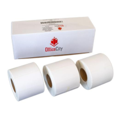  3000db 75x37mm direkt termál tekercses etikett címke (1000 címke/tekercs, 3 tekercs) etikett