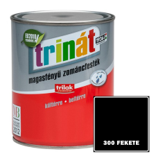 300 FEKETE - TRINÁT MAGASFÉNYŰ ZOMÁNCFESTÉK - 1 L zománcfesték