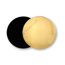  30 cm-es kétoldalú arany-fekete tortaalátét 10 db sütés és főzés