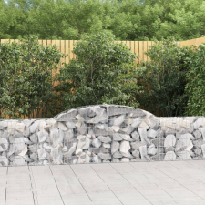  30 db íves horganyzott vas gabion kosár 300x30x60/80 cm kerti tárolás
