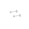  316L Ezüst Színű Push-in Labret Piercing - 1 pár