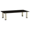  322761 TV Stand Black 60x35x17 cm Tempered Glass