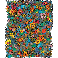  346-0431 Venetian Garden 0,450 X 2 M lakástextília