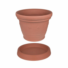 35 CM MEDITERRÁN VIRÁGCSERÉP TERRAKOTTA kerti dekoráció