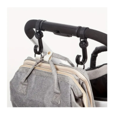  360 fokban elforgatható táskaakasztó babakocsi kiegészítő