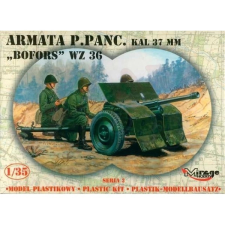  37mm-es Bofors WZ.36 páncéltörő ágyú műanyag modell makett