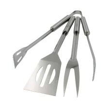 3 darabos fém grillkészlet 35cm kerti sütés és főzés