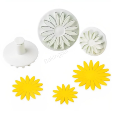  3 darabos rugós fondant kiszúró-Kis margaréta sütés és főzés