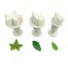  3 darabos rugós fondant kiszúró-Mini levelek sütés és főzés