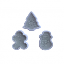  3 DB FONDANT KISZÚRÓ - FENYŐFA,HÓEMBER,MÉZI sütés és főzés