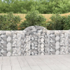  3 db íves horganyzott vas gabion kosár 200x30x100/120 cm