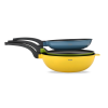  3 db tapadásmentes nyomáson öntött alumínium serpenyős készlet Zass Gourmet ZG-ACS 03 Color
