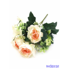  3 fejes fodros peónia 32 cm - Cirmos dekoráció