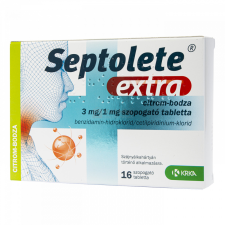  3 mg/1 mg szopogató tabletta citrom-bodza ízű 16 db gyógyhatású készítmény