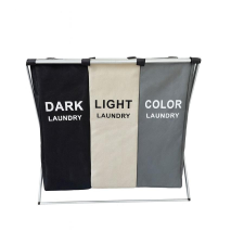 3 rekeszes összecsukható szennyeskosár holm0739 bútor