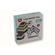  3 részes házikó alakú tortakeret készlet sütés és főzés