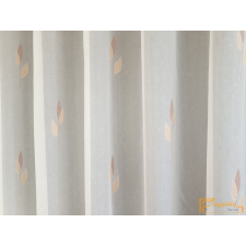  (3 szín 2 méret) Bonita levél mintás nyírt sable függöny 295cm-Ecru lakástextília