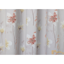  (3 szín) GOUDA virágos dim out függöny cappuccino színű virágokkal lakástextília