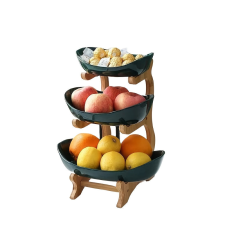  3 Szintes Modern Műanyag Gyümölcs- és Cukorkaállvány konyhai eszköz
