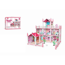  3 szintes Rezidencia babaház kiegészítőkkel terasszal babaház