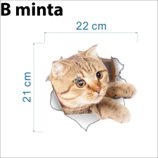  3D Cica Matrica - B minta tapéta, díszléc és más dekoráció