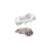  3D kiskutya alakú szilikon sütiforma