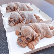 3D kiskutya alakú szilikon sütiforma torták és sütemények készítéséhez sütés és főzés